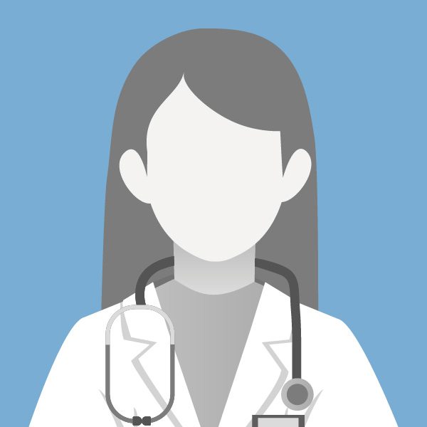 silhouette of a womans head and shoulders