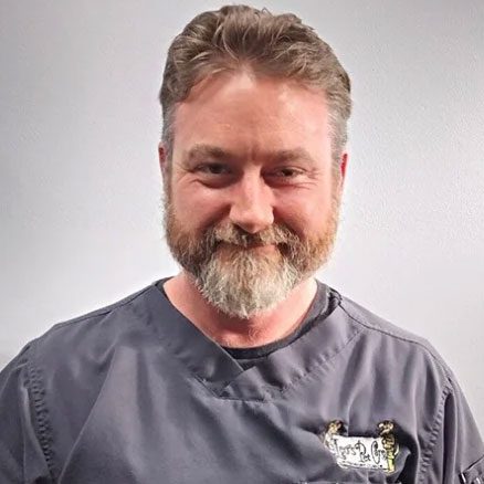 smiling male veterinarian