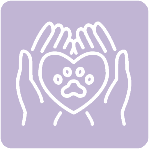 Pet Wellness Hands Holding Heart Icon